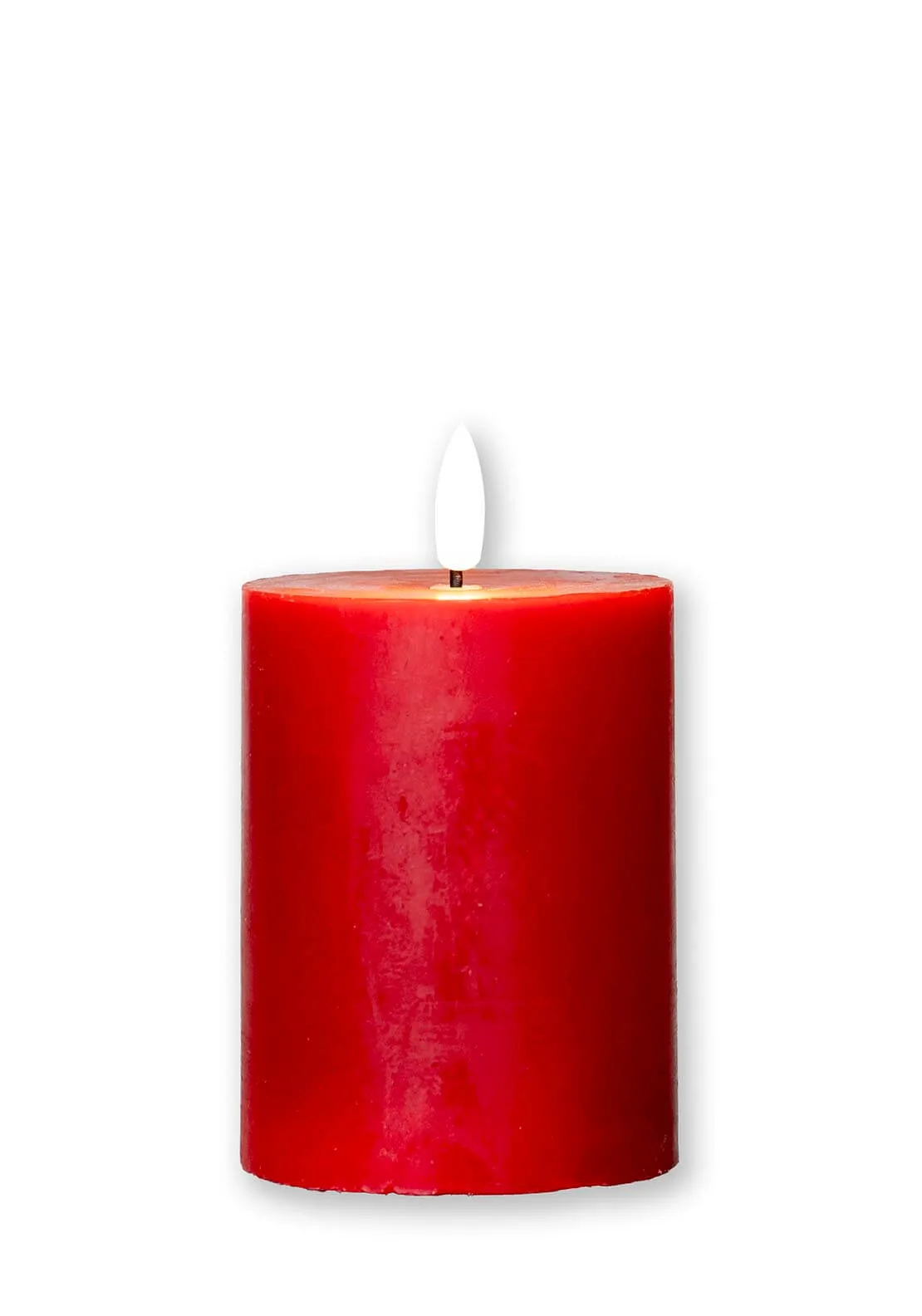 3D-Flame LED Candle 13cm With 6 Hour Timer - Red