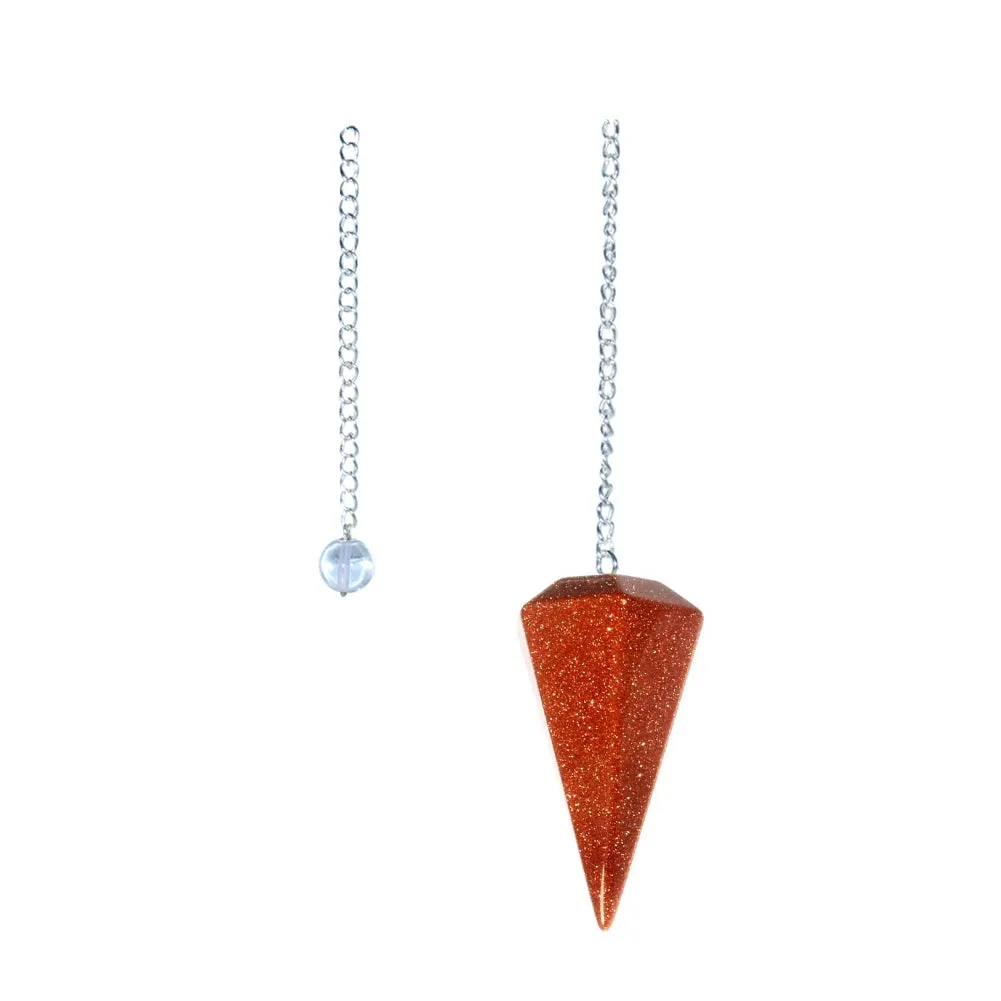 6-sided Pendulum - Red Goldstone (Sun Sitara)