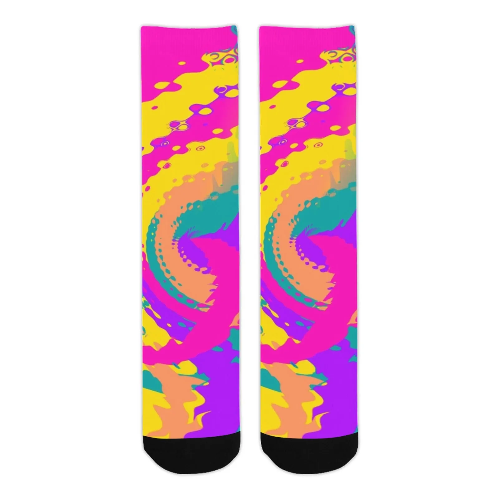 80s Magic Color Blast Smooth-Touch Unisex Crew Socks