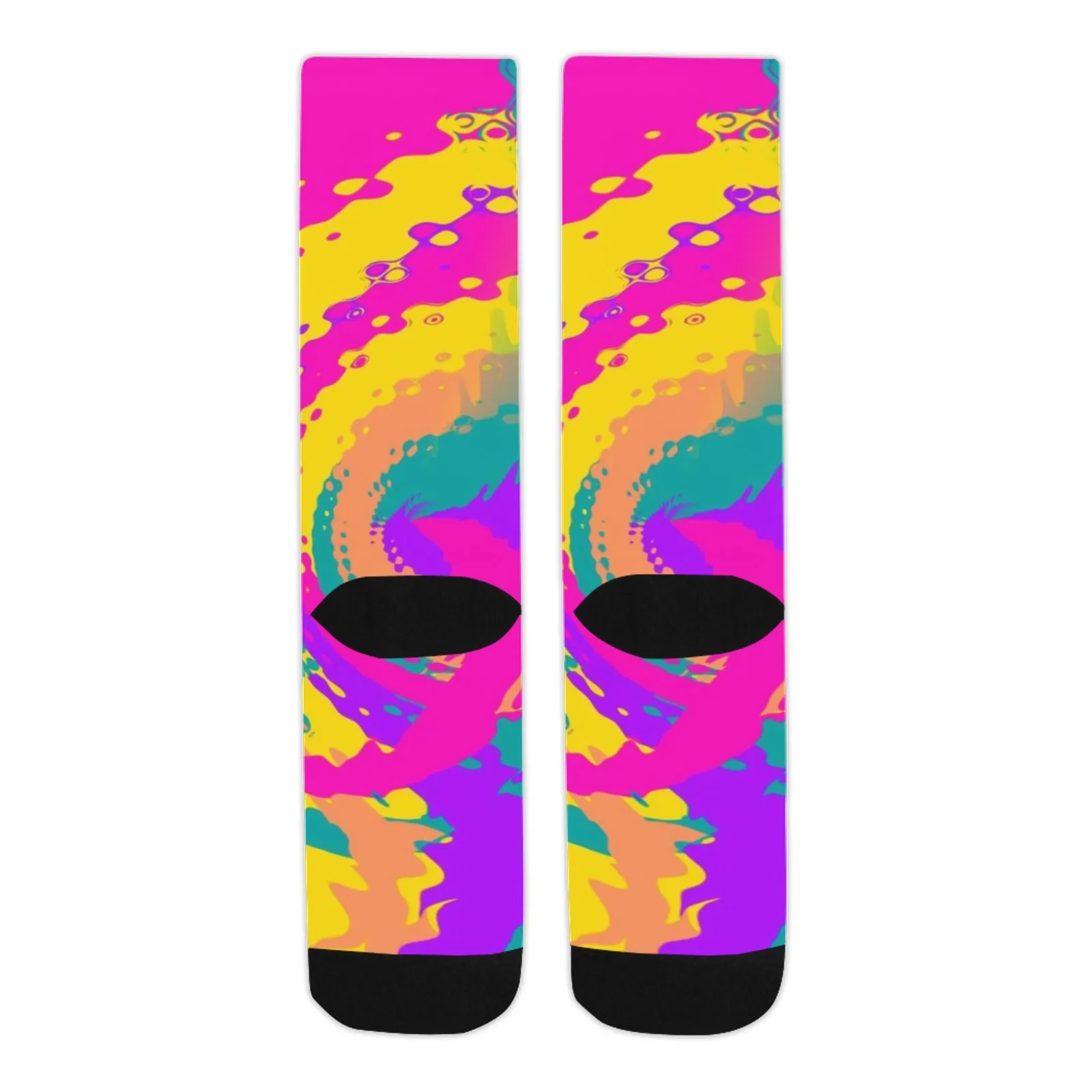 80s Magic Color Blast Smooth-Touch Unisex Crew Socks