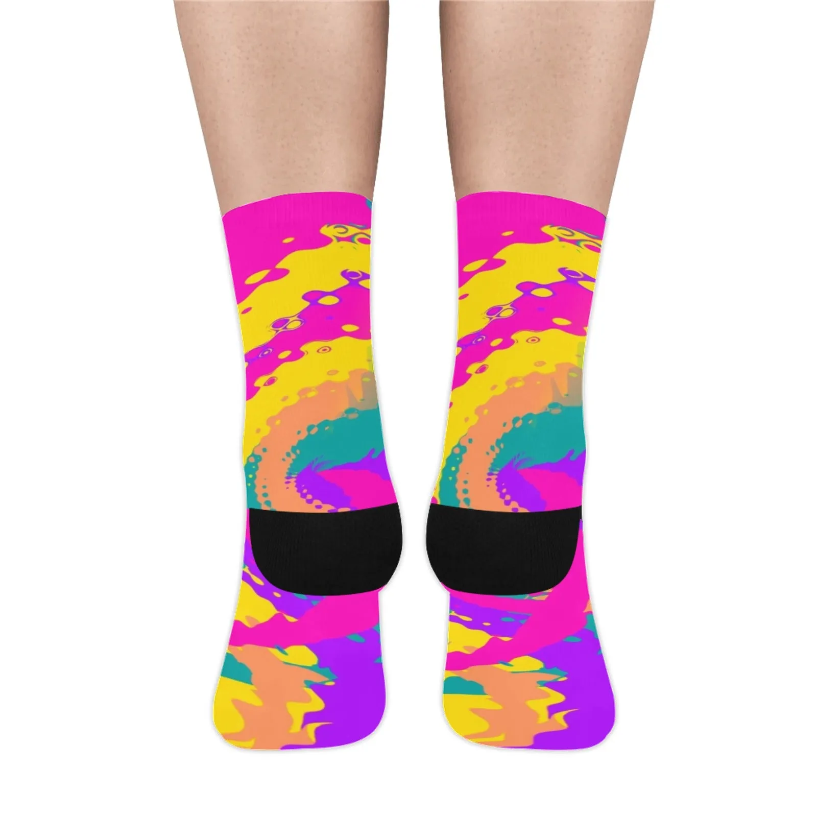 80s Magic Color Blast Smooth-Touch Unisex Crew Socks