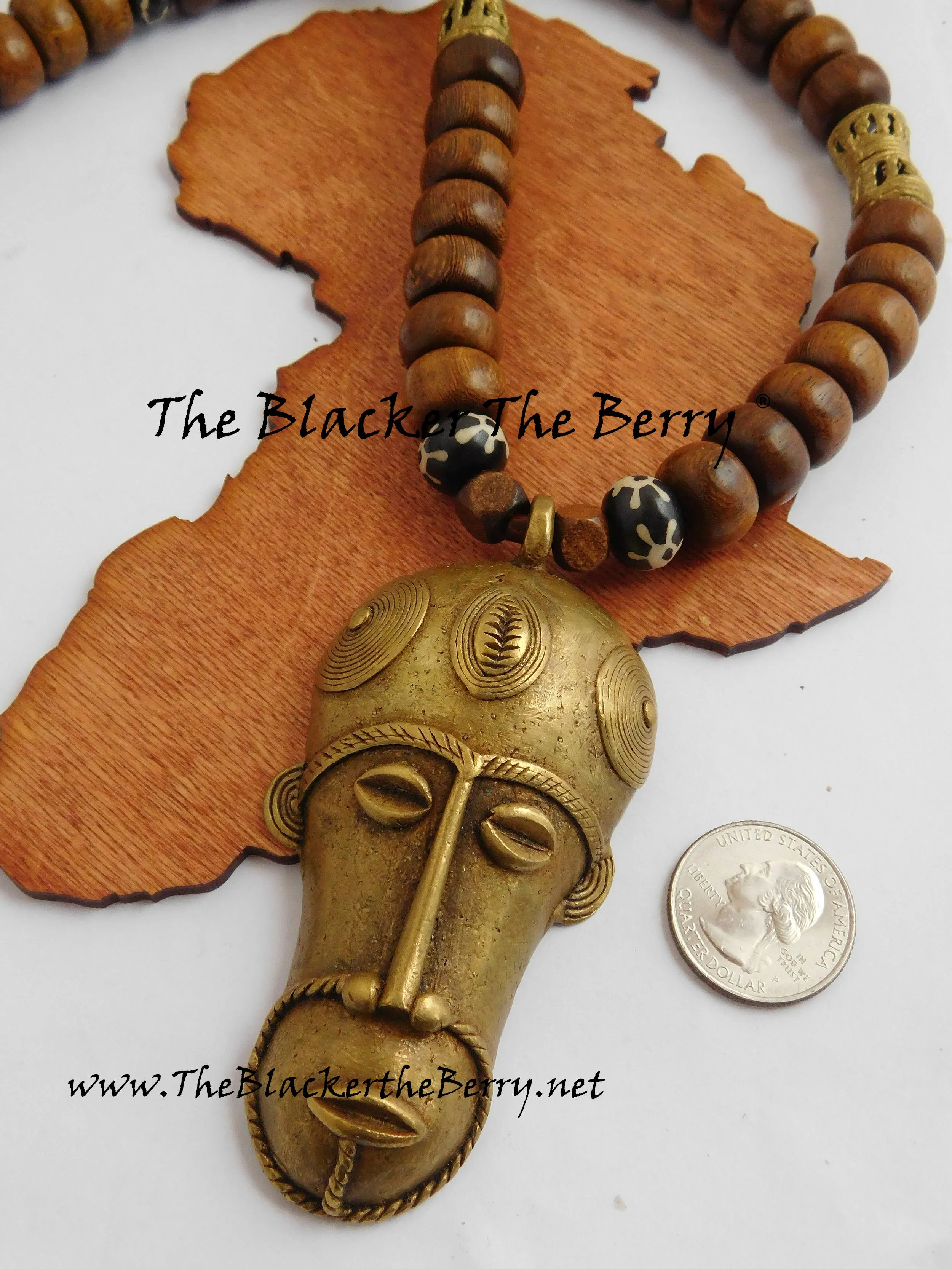 African Necklace Men Jewelry Wooden Beaded Ethnic