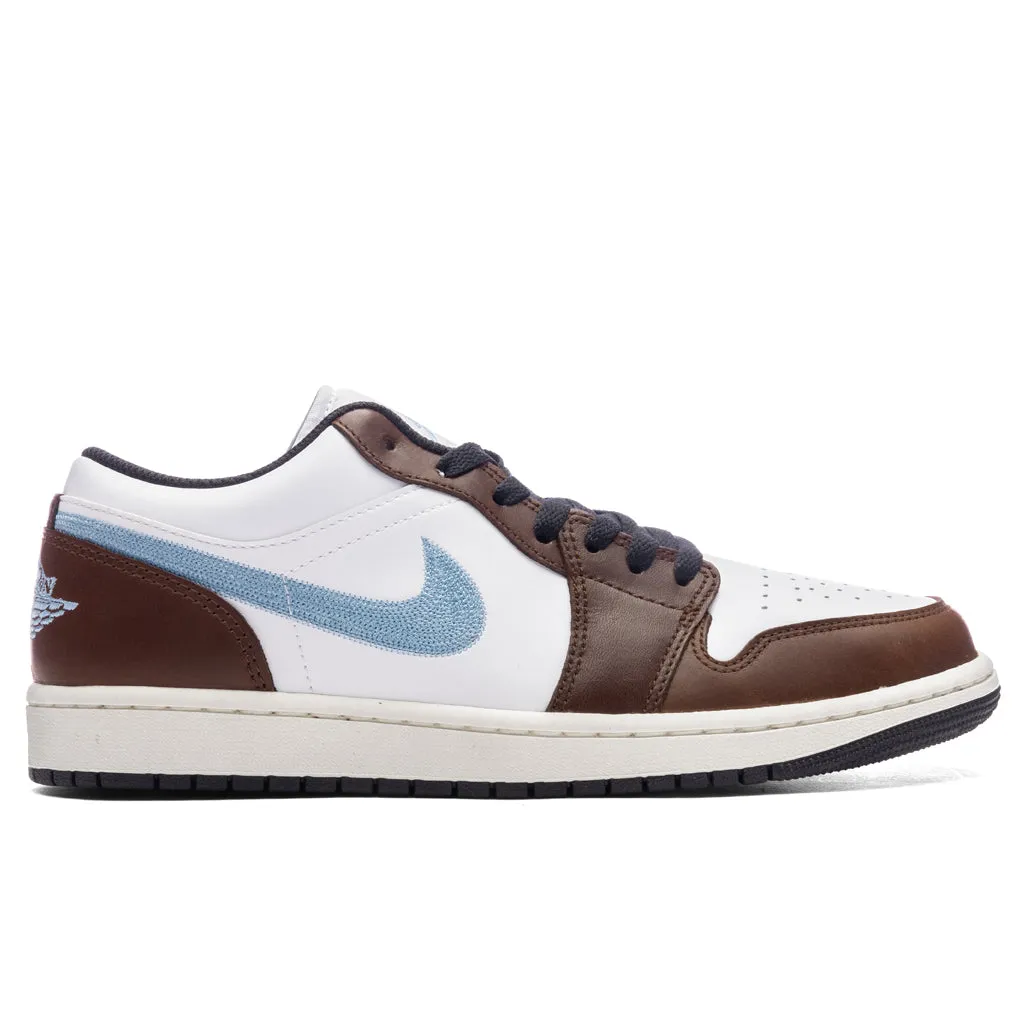 Air Jordan 1 Low SE - White/Blue Grey/Black