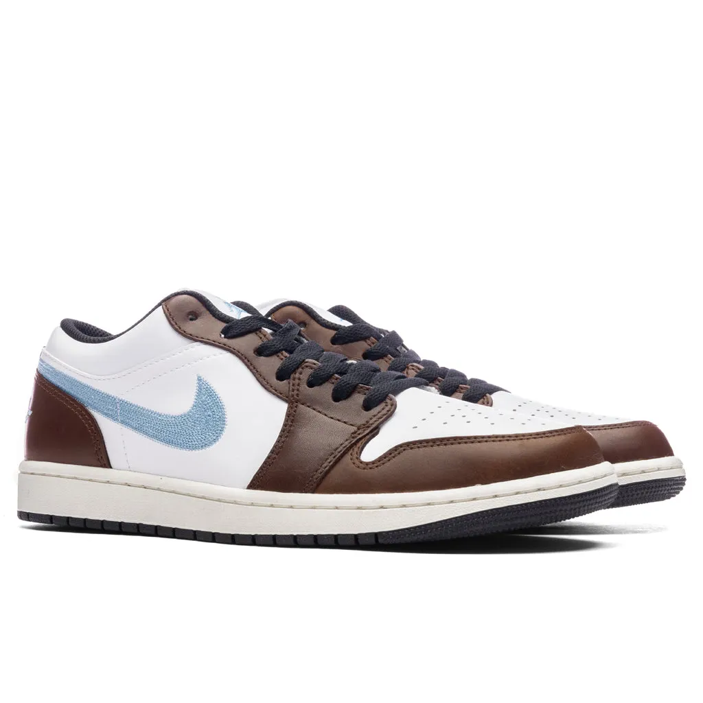 Air Jordan 1 Low SE - White/Blue Grey/Black