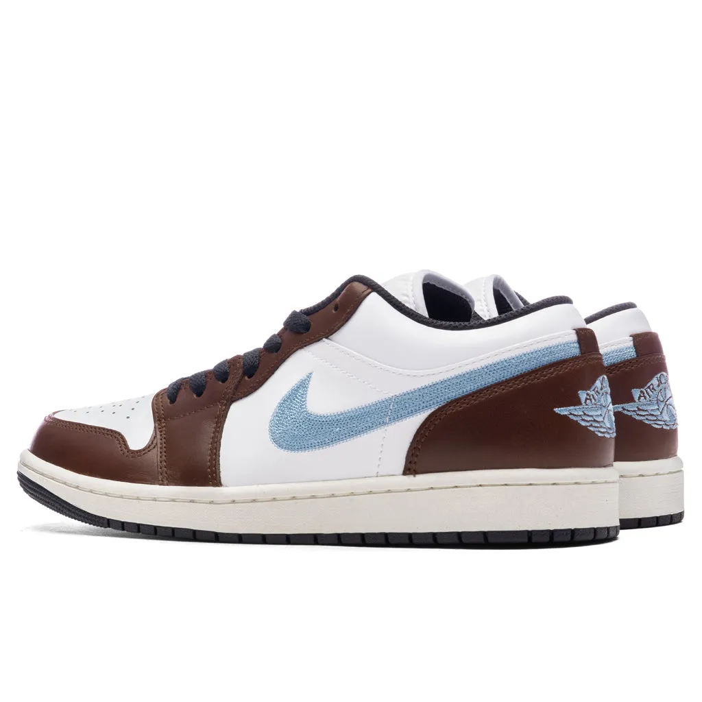 Air Jordan 1 Low SE - White/Blue Grey/Black