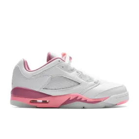 Air Jordan 5 Low Desert Berry (GS) - White/Coral Chalk/Desert Berry