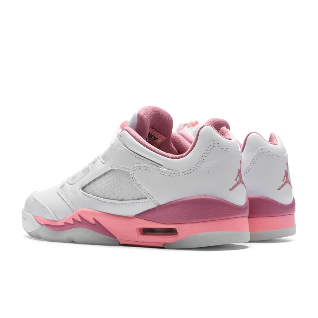 Air Jordan 5 Low Desert Berry (GS) - White/Coral Chalk/Desert Berry