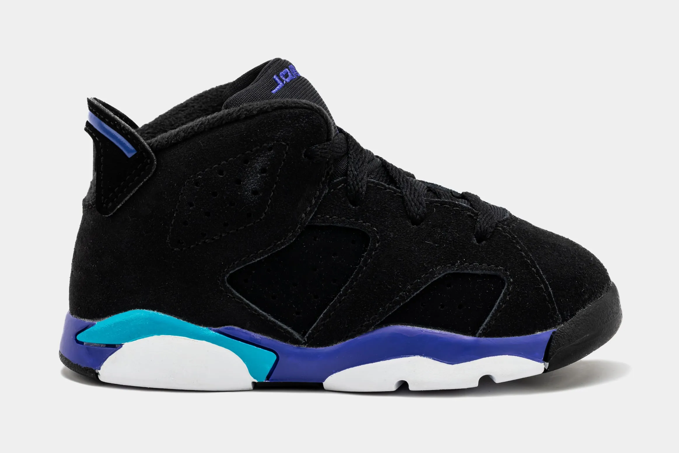 Air Jordan 6 Retro Aqua Infant Toddler Lifestyle Shoes (Black/Aquatone/Bright Concord)