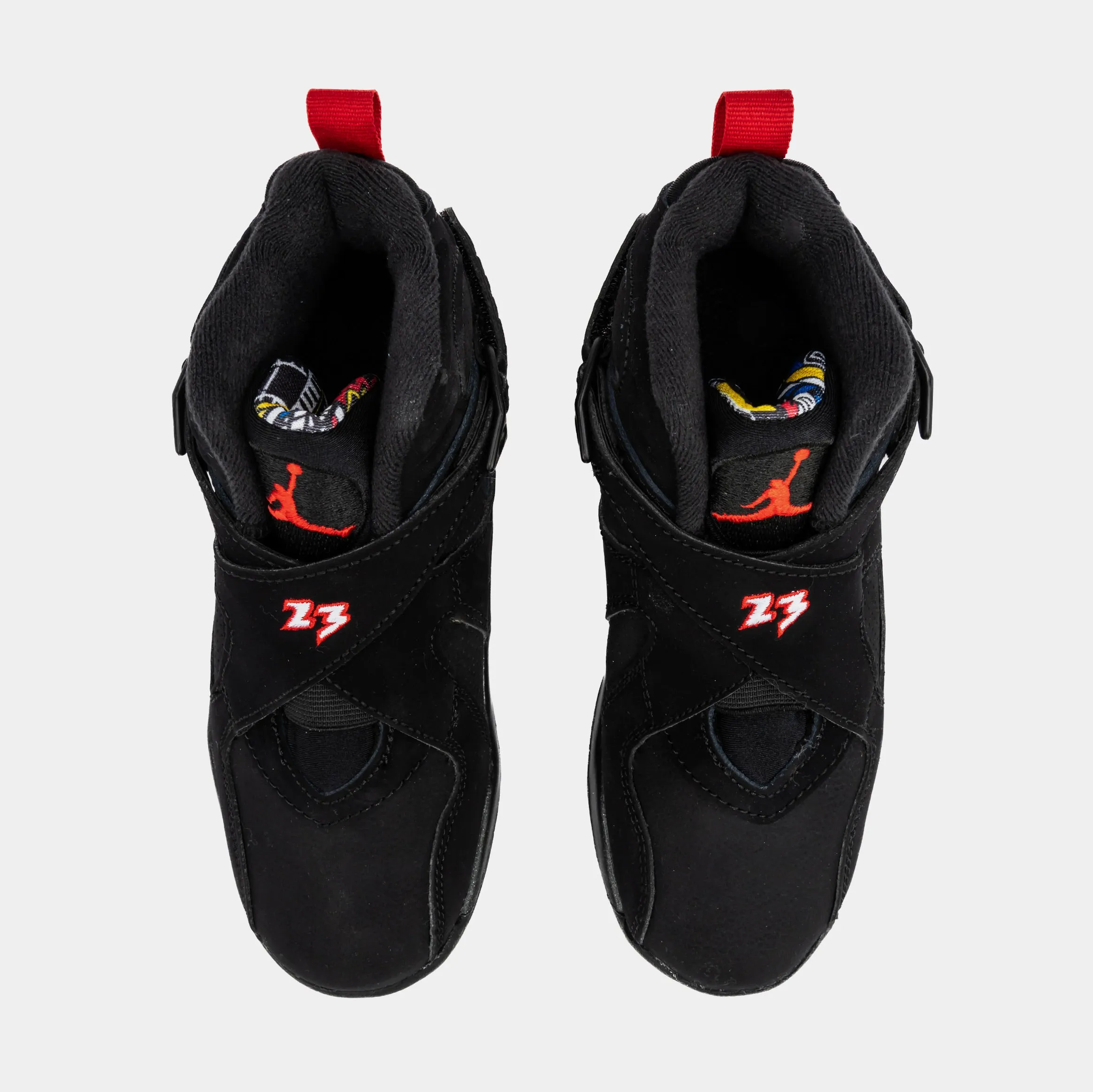 Air Jordan 8 Retro Playoffs Preschool Lifestyle Shoes (Black)