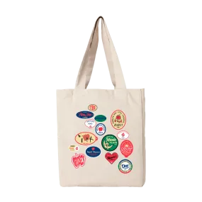 Apple Stickers Tote Bag