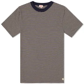 Armor-Lux 79643 Fine Stripe T-ShirtNavy & Dune