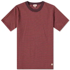 Armor-Lux Callac Striped T-ShirtDark Burgundy & Manganese