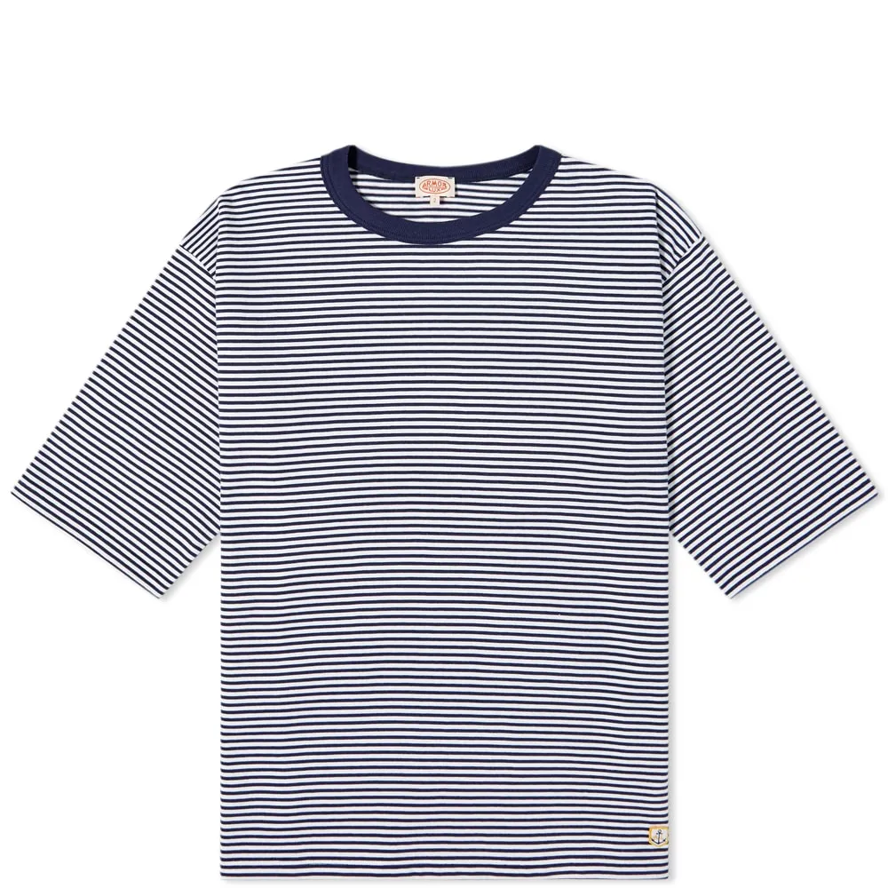 Armor-Lux Stripe T-ShirtBlnc&Indc