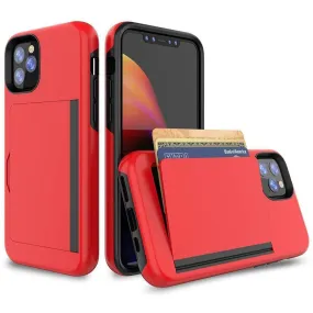 Armor Protective Card Holder Case for iPhone