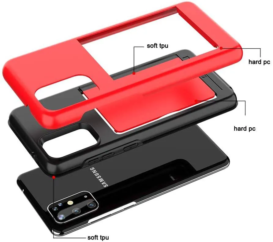 Armor Protective Card Holder Case for Samsung A52