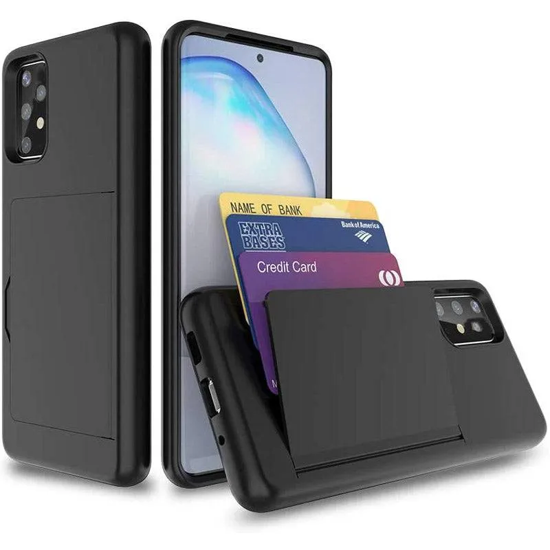 Armor Protective Card Holder Case for Samsung A52