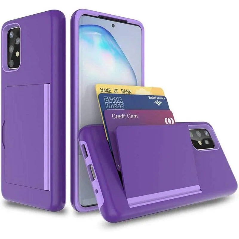 Armor Protective Card Holder Case for Samsung A52