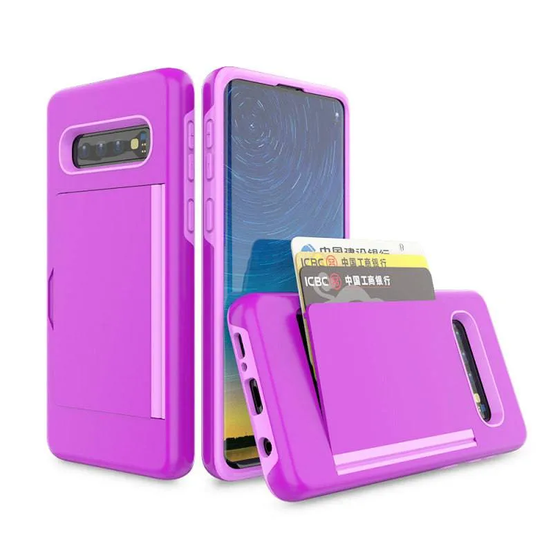 Armor Protective Card Holder Case for Samsung S10