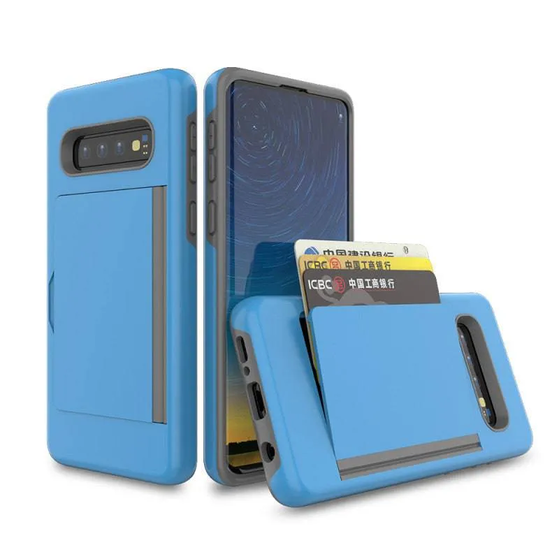 Armor Protective Card Holder Case for Samsung S10