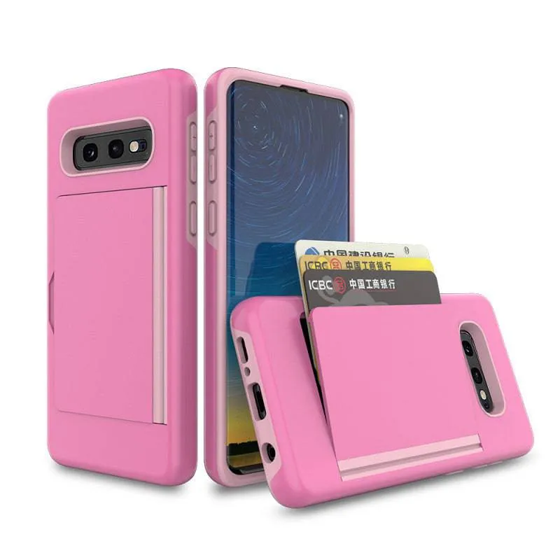 Armor Protective Card Holder Case for Samsung S10E