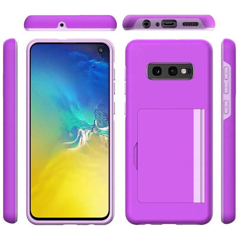 Armor Protective Card Holder Case for Samsung S10E