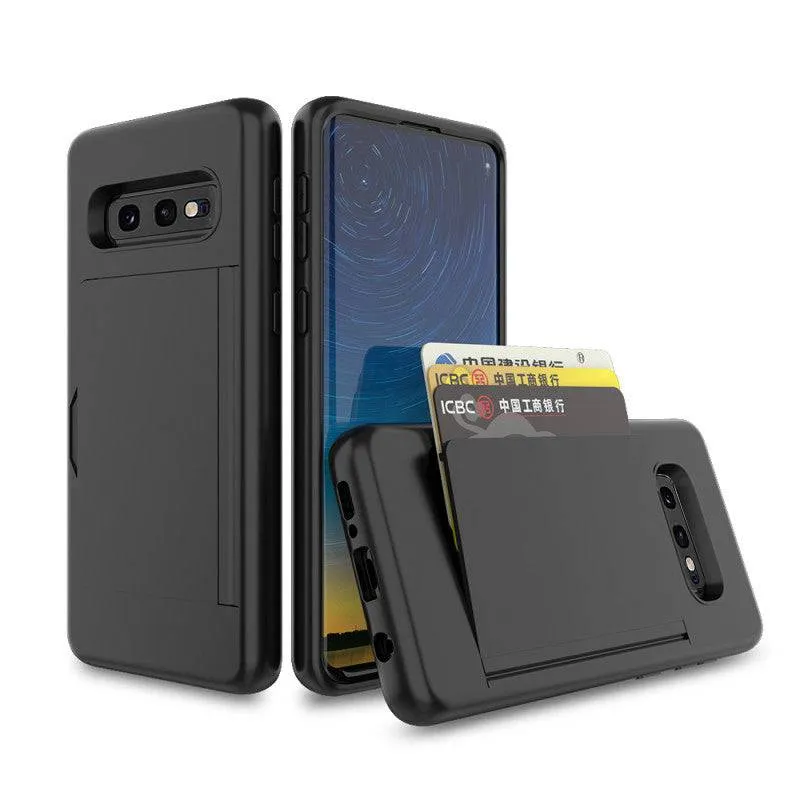 Armor Protective Card Holder Case for Samsung S10E