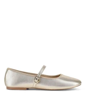 Bailey Flats - Gold Leather