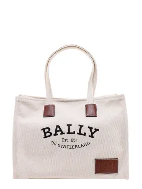 Bally Logo Print Tote Bag