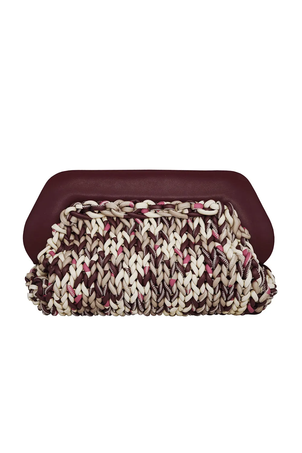 Bios Printed Knitted Bag in Cabernet