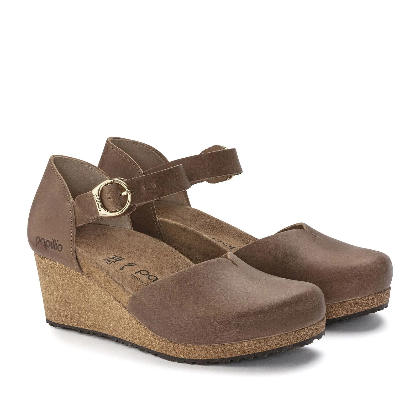 Birkenstock Mary Leather Wedge Sandal