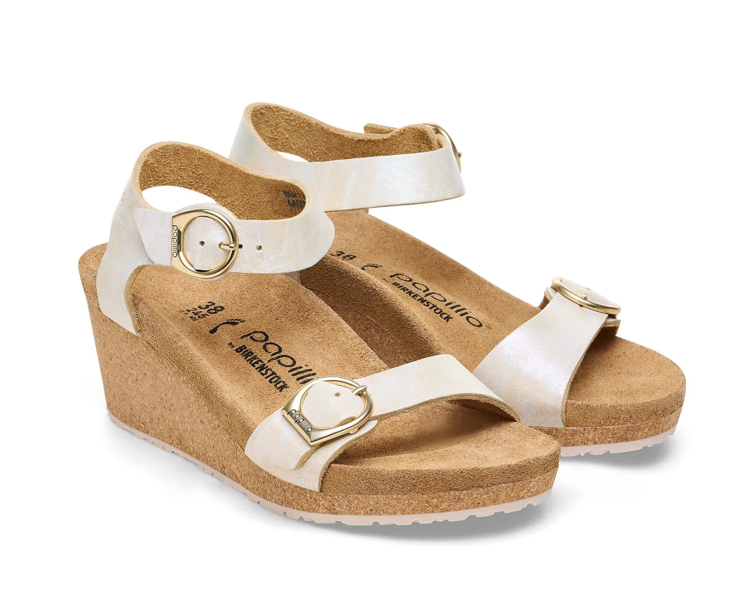 BIRKENSTOCK SOLEY METALLIC LEATHER