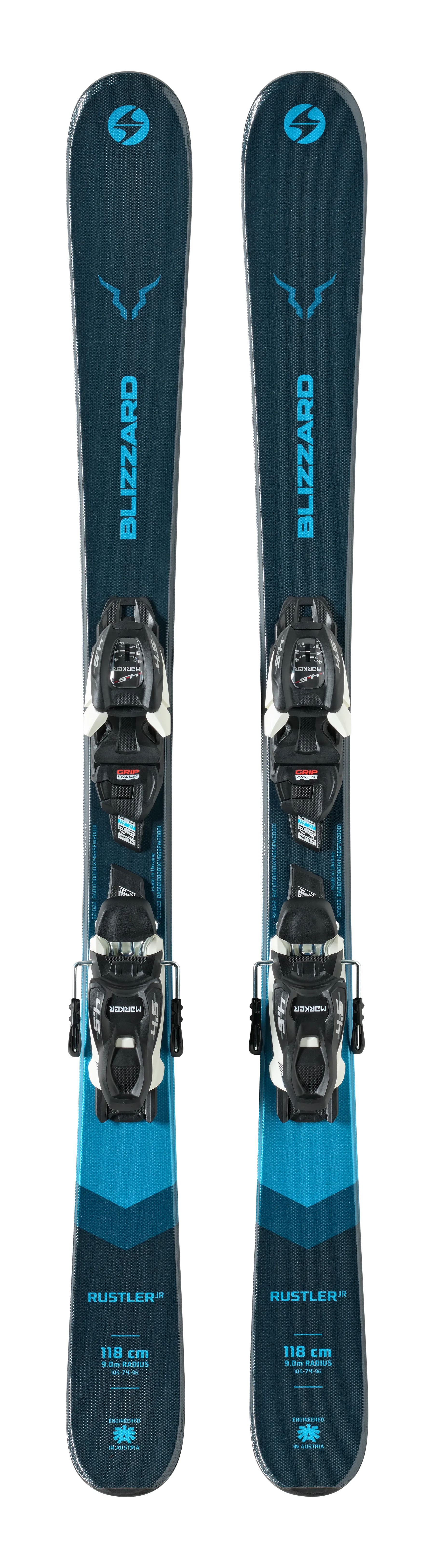 Blizzard Rustler Twin Snow Skis with Marker FDT 7.0 Bindings 2023