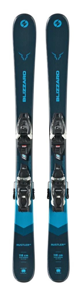 Blizzard Rustler Twin Snow Skis with Marker FDT 7.0 Bindings 2023