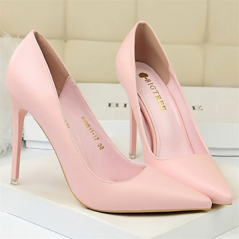 Blue High Heels Luxury  Stiletto Wedding Designed Pumps