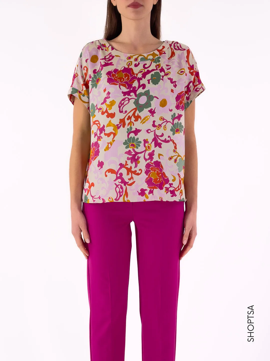 Blusa in twill RUBINO - EMME Marella