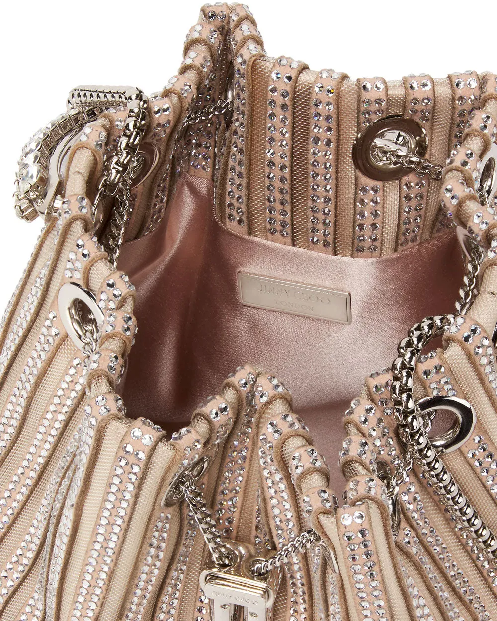 Bon Bon Crystal-Embellished Bag in Macaron