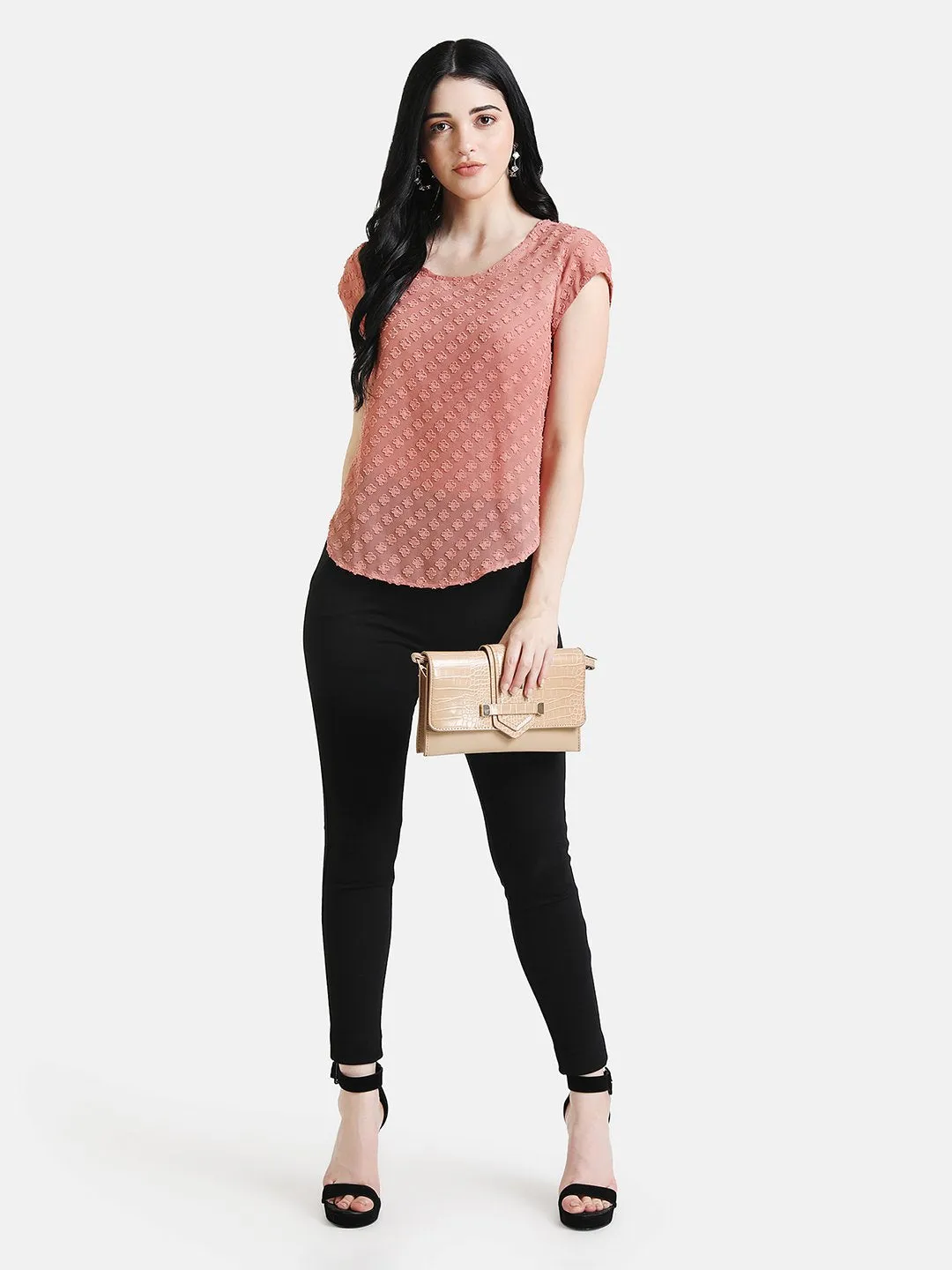 Boxy Fit Textured Top