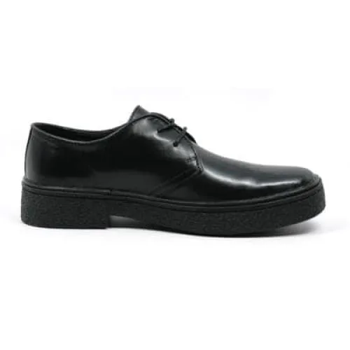 British Walkers Playboy Classic Low Cut Men's Black Leather Oxfords