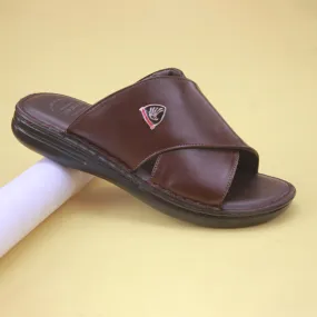 Brown medicated slippers