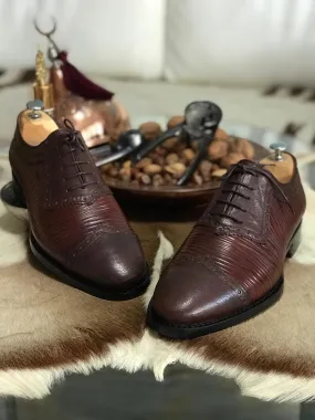 Buy Handmade Brown Leather Oxfords by GentWith | Worldwide Shipping