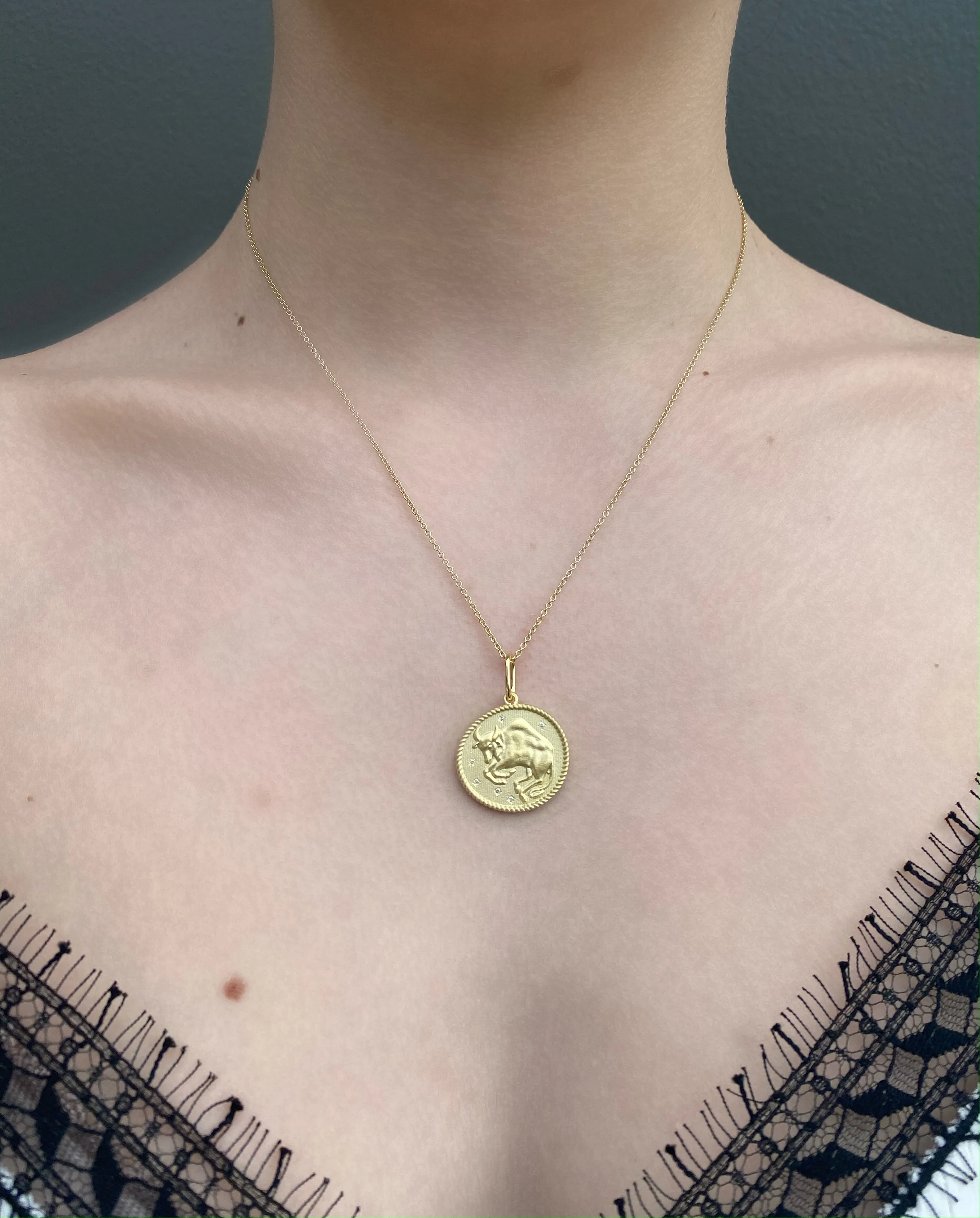 Cancer Double Sided Zodiac Pendant June 22 - July 22