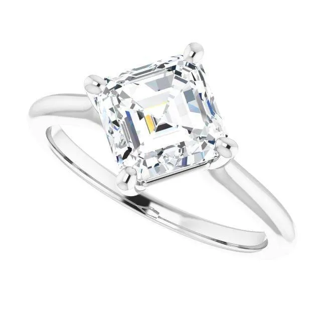 Cora Prong Set Compass Basket Solitaire Engagement Ring - Setting only