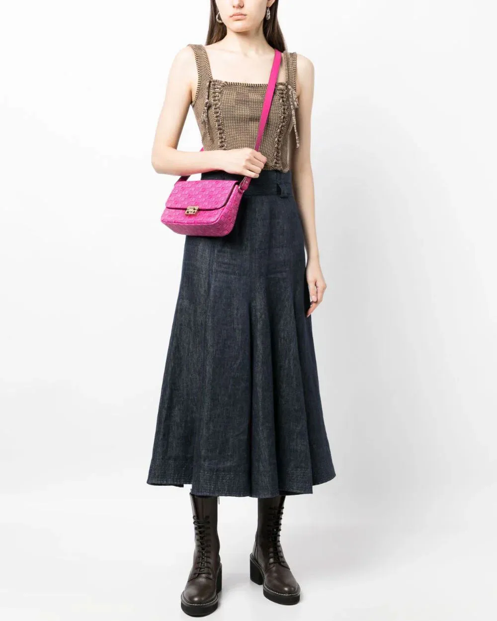 Croisette Crossbody in Fuchsia