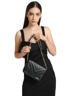 Cross-Body Flap Bag With Stylish Strape