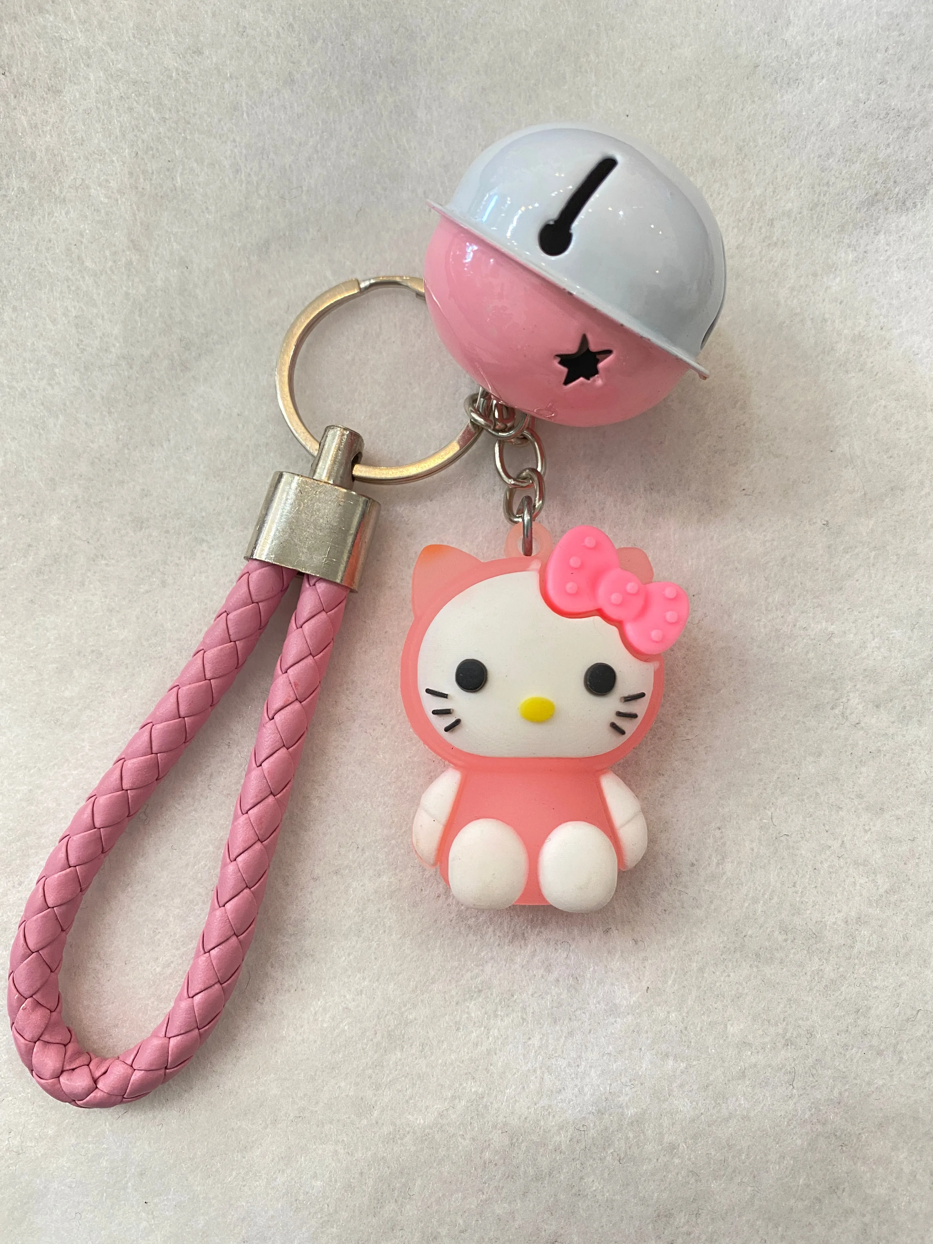 Cute Jelly Cartoon Character Backpack Charm Keychain