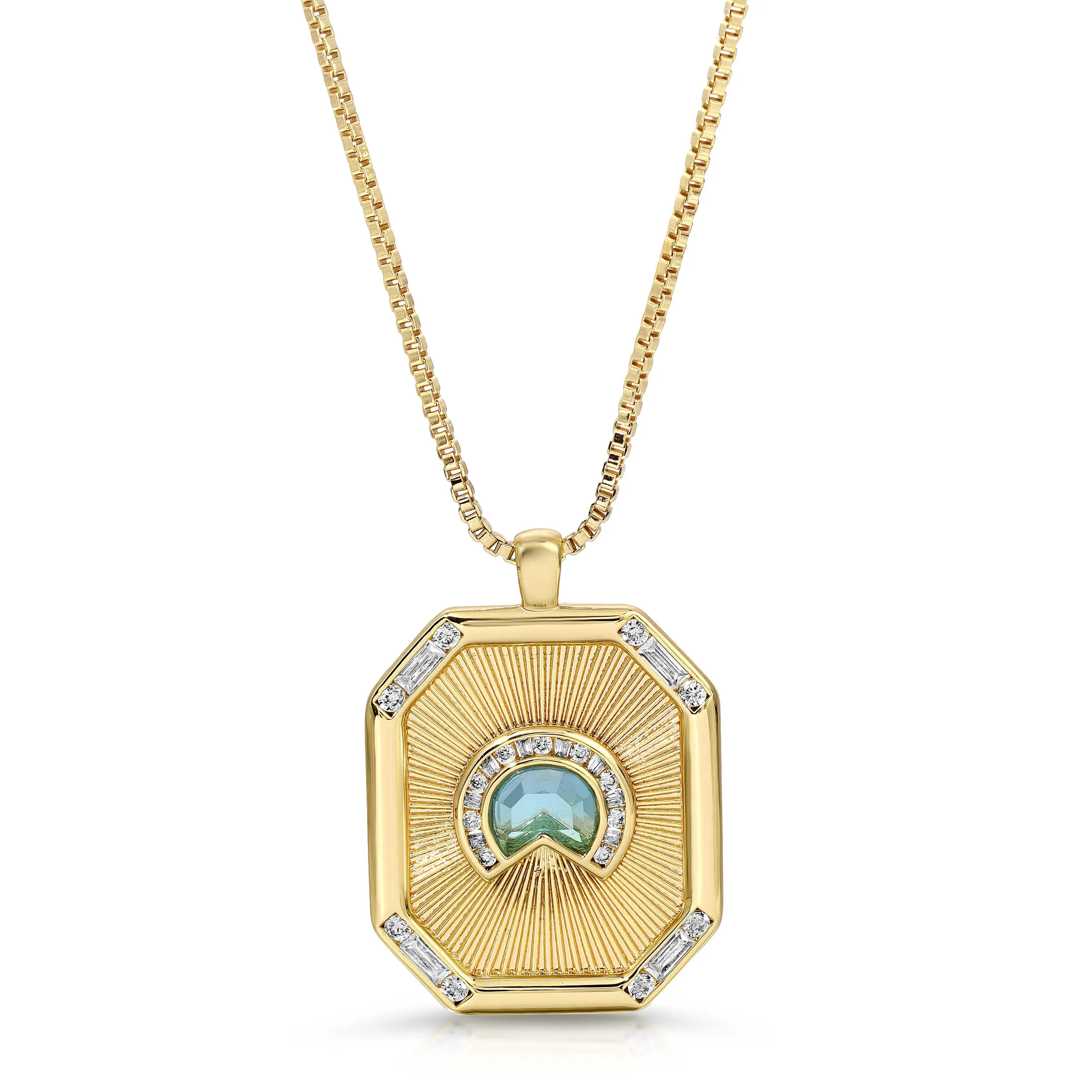 Daybreak Medallion Necklace - Sky