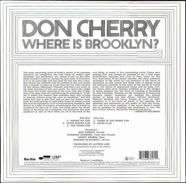 Don Cherry ~ Where Is Brooklyn?