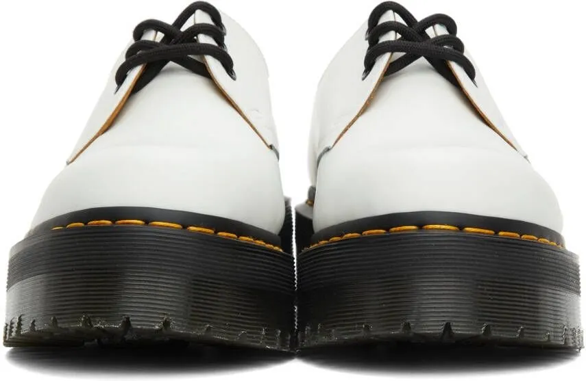 Dr. Martens White Smooth 1461 Platform Oxfords