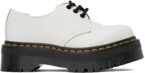 Dr. Martens White Smooth 1461 Platform Oxfords