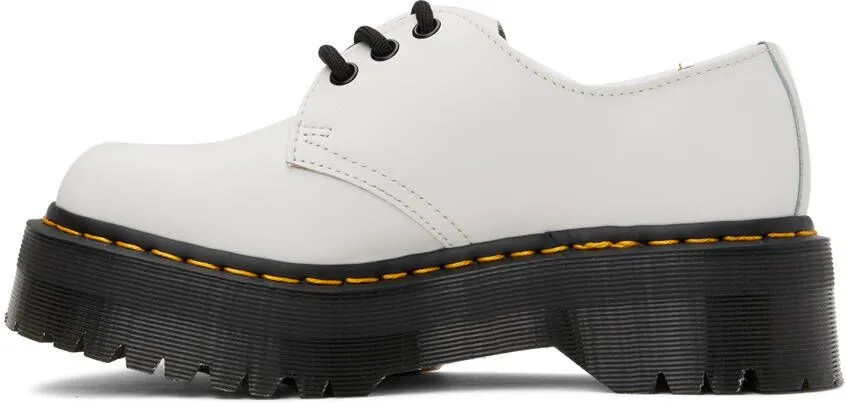 Dr. Martens White Smooth 1461 Platform Oxfords